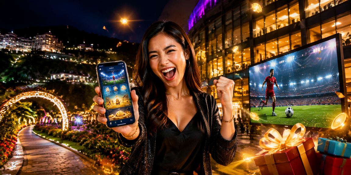 Aplikasi sukan maya 13500 di skrin telefon pemain Malaysia